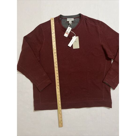 Tommy Bahama Men's Reversible Flipshore Abaco Size 3XL Black Cherry Heather NWT - Picture 3 of 9